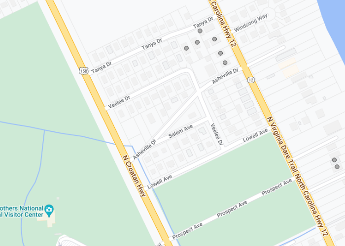 Map with dots for nearby homes