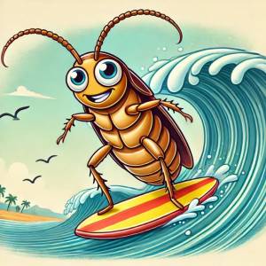 Surfing Water Bug